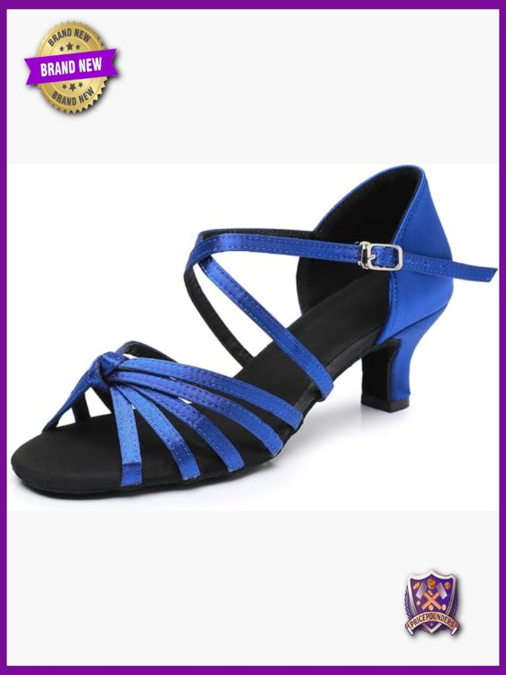 Women Ballroom Dance Shoes Latin Salsa Tango Heel 2"